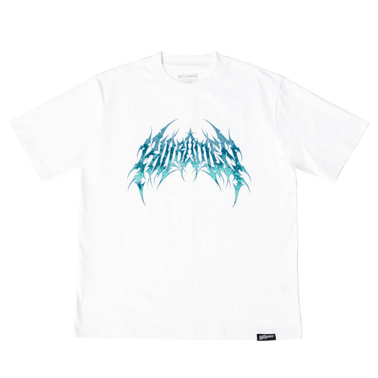 Kill Romeo Death Metal logo T-Shirt – White | 230 GSM Heavyweight Boxy Fit