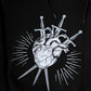 Black Hoodie "Pierced Heart"