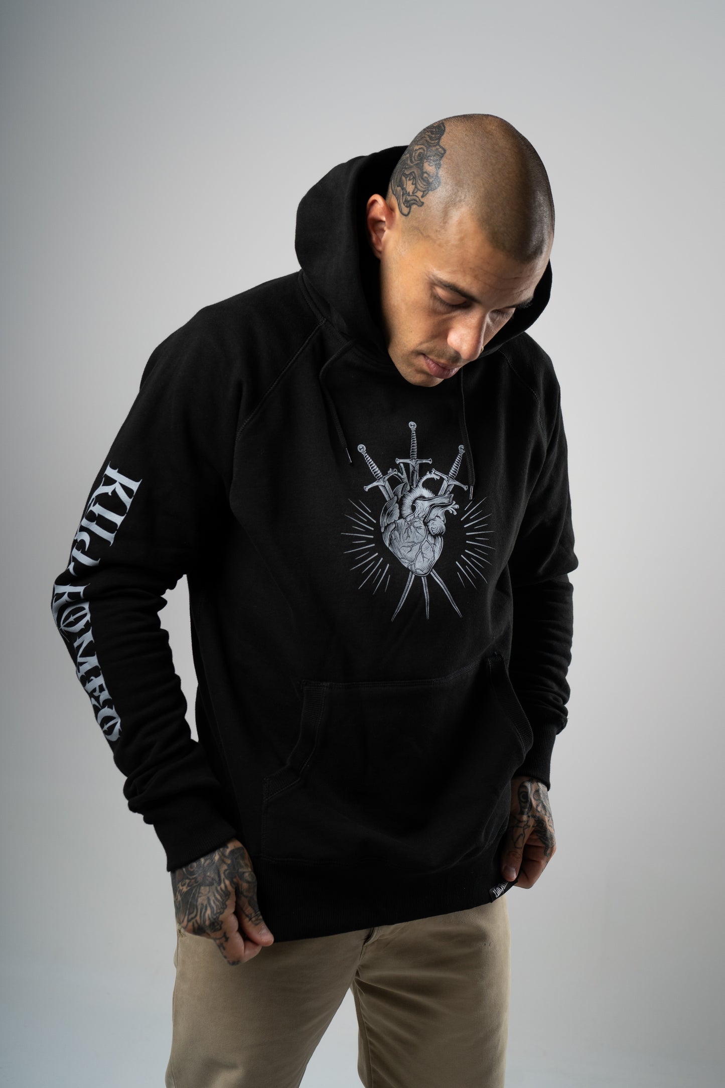 Black Hoodie "Pierced Heart"